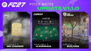 EA Sports FC 27 Title Update v1.1 Launches October 27