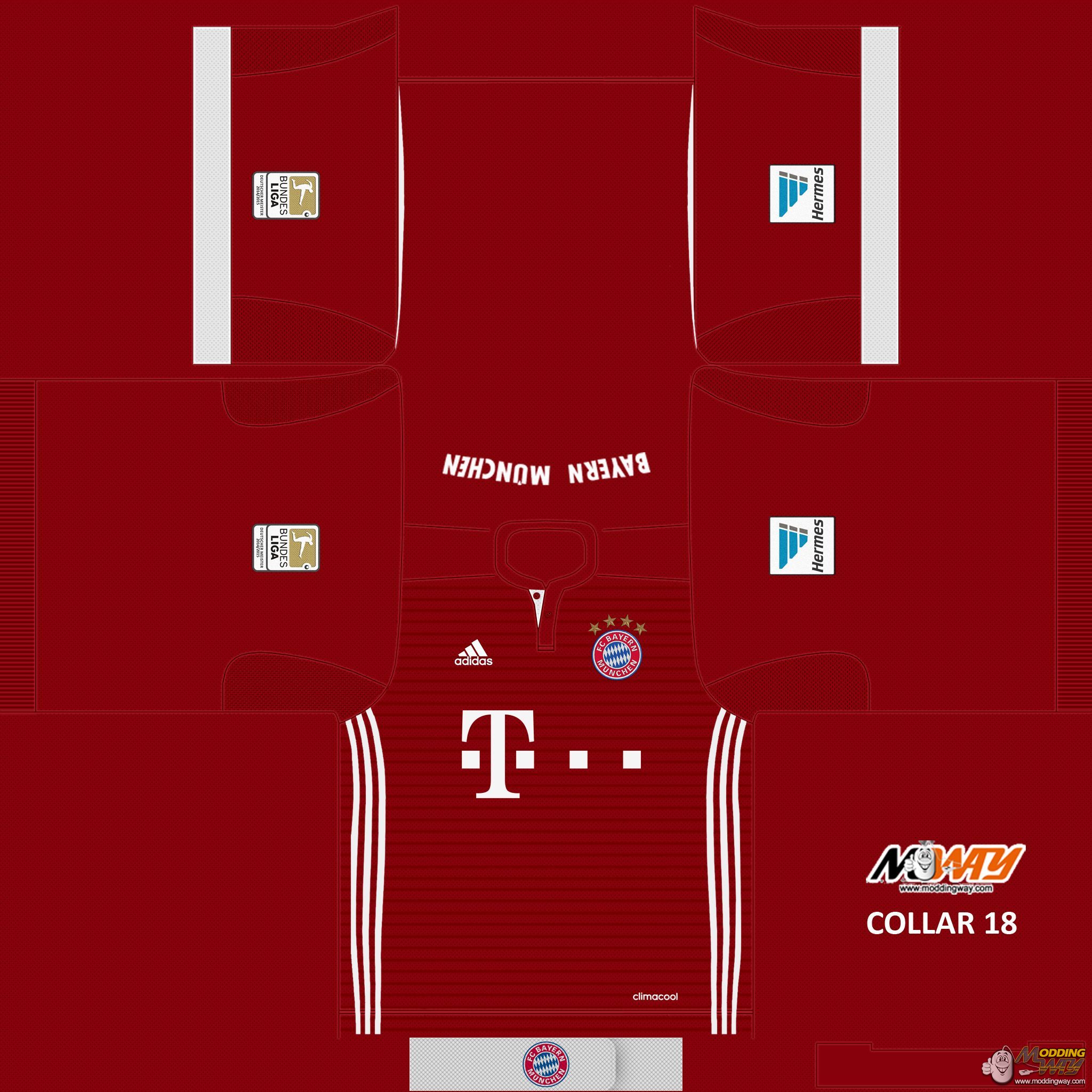 FC Bayern Home 16-17 Oficial - FIFA 16 at ModdingWay