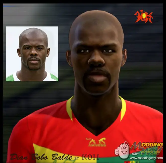 Dian Bobo Balde Face - Pro Evolution Soccer 2012