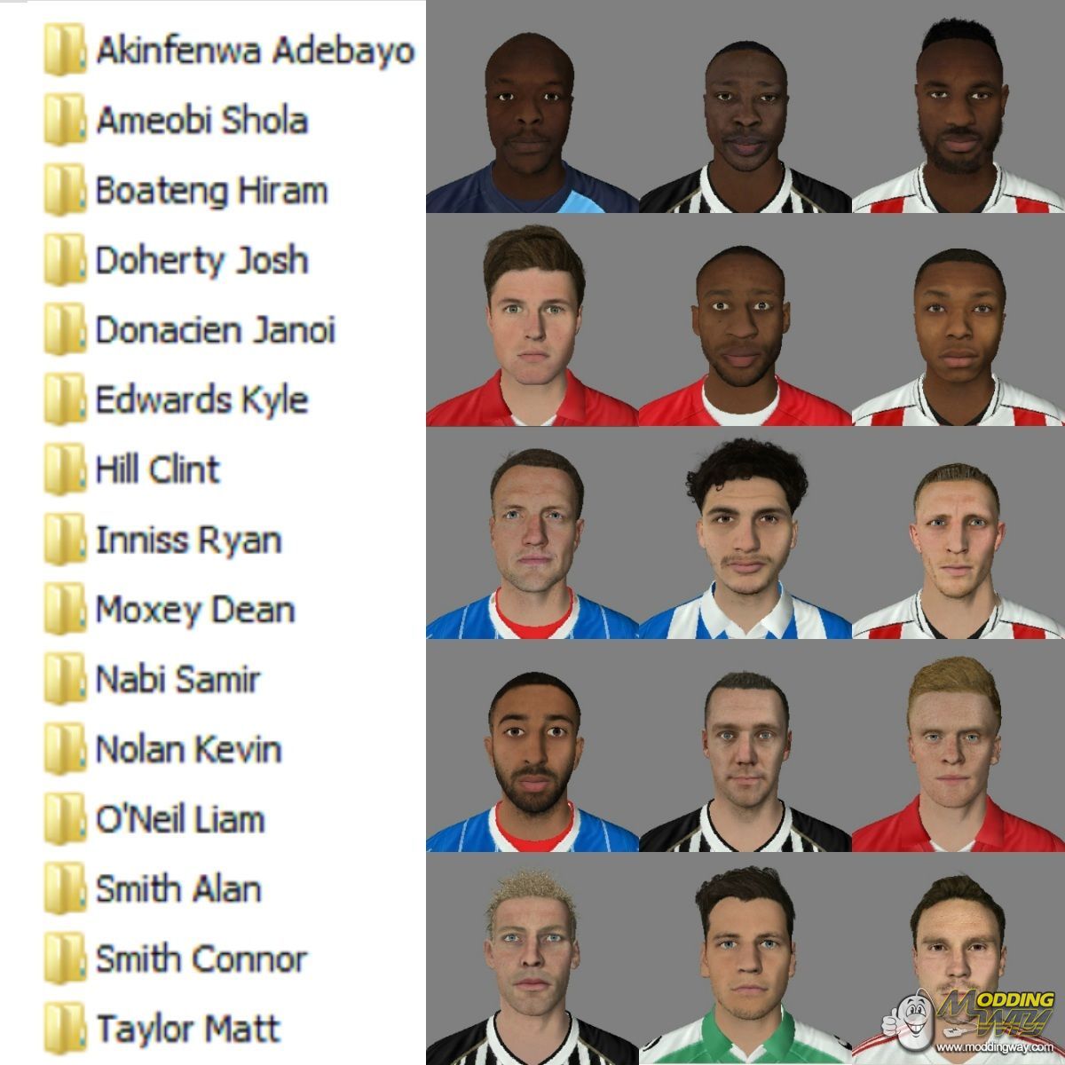 All League Two real faces (fixed hairlods) - FIFA 14 at ModdingWay