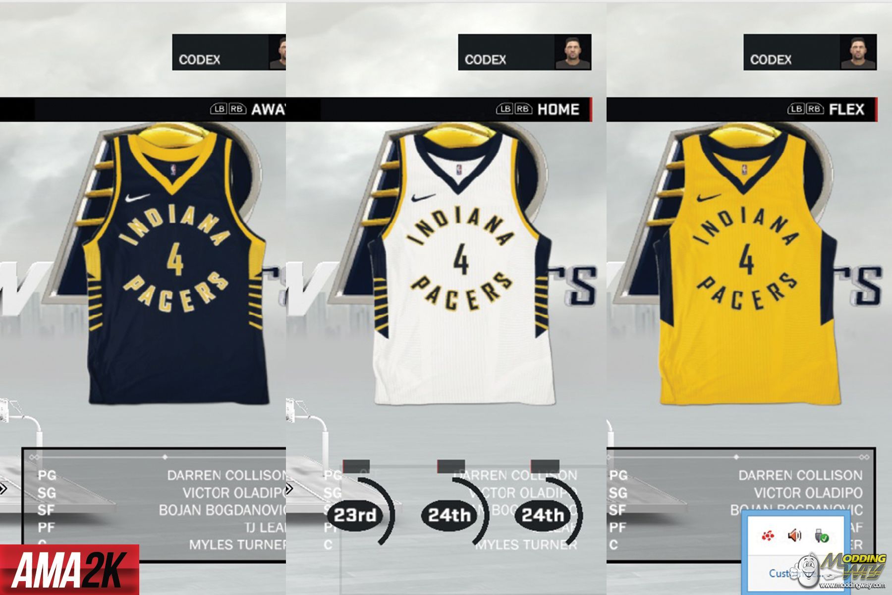pacers away jersey