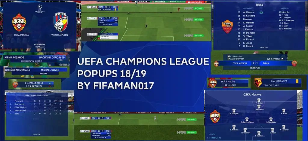 FI XIX  GRAPHIC UEFA CHAMPIONS LEAGUE V2.0 - FIFA 19 at ModdingWay