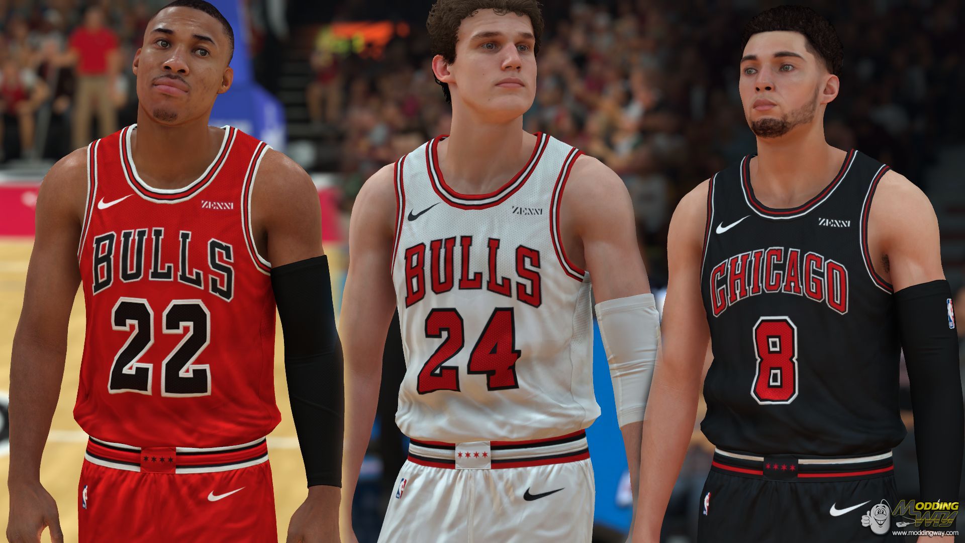 Chicago Bulls Jersey Pack - NBA 2K14 at ModdingWay