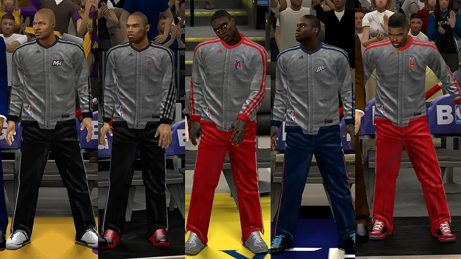 NBA 2K13 10 Christmas Uniforms Mod Pack 