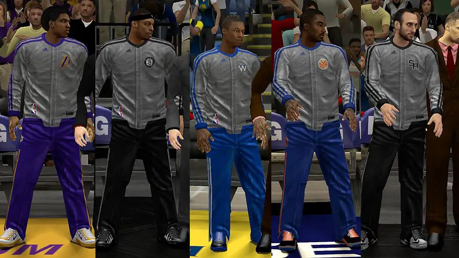 NBA 2K13 10 Christmas Uniforms Mod Pack 