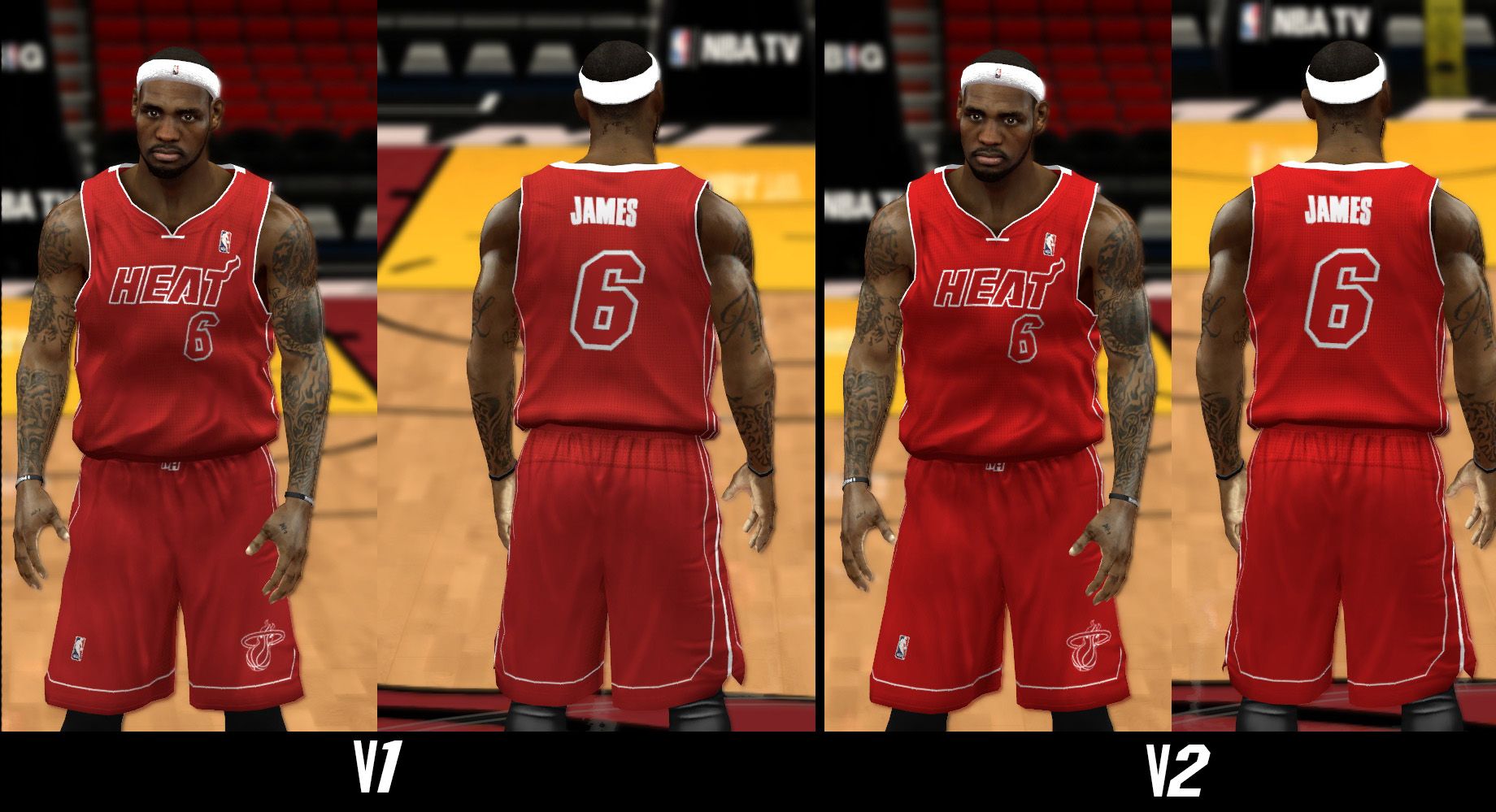 NBA 2K14 Miami Heat Short-Sleeved Jersey Patch 