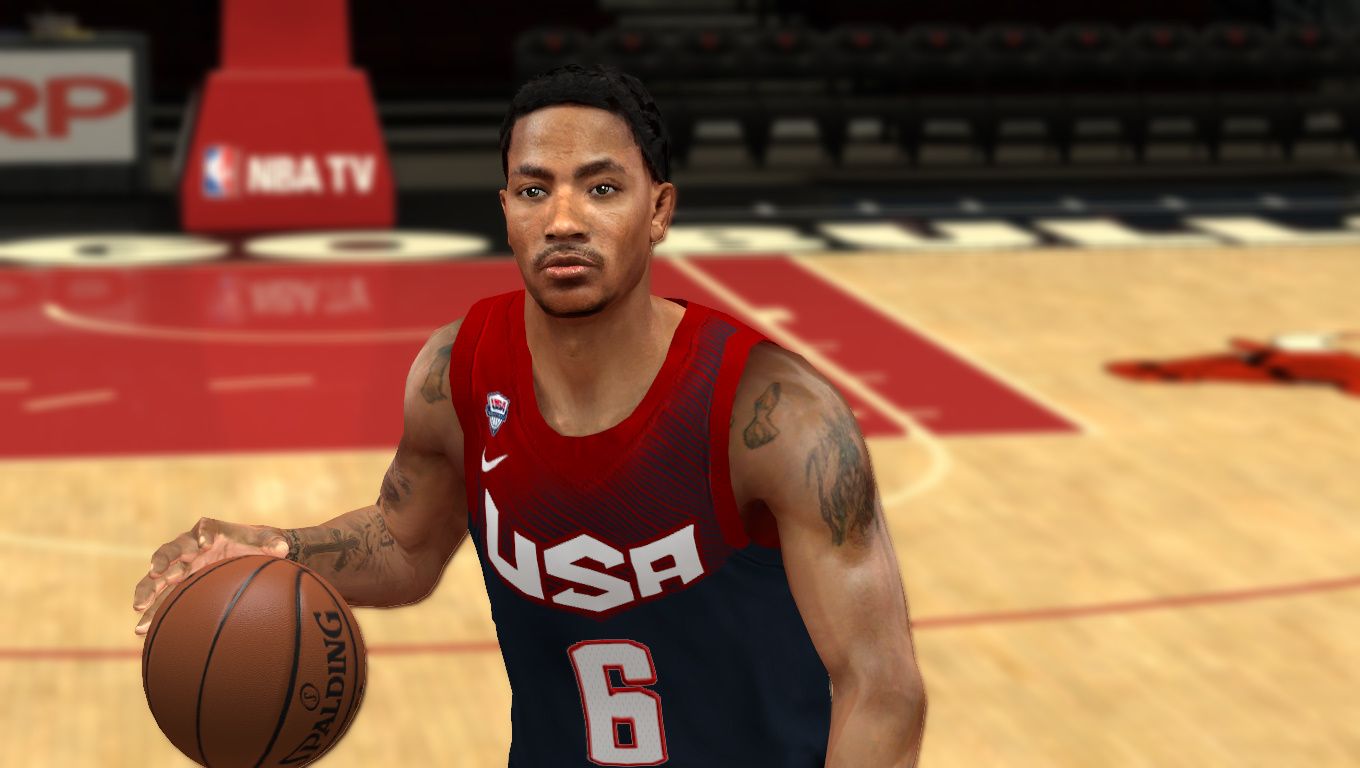 Nba 2k14 Derrick Rose Title Screen Nba 2k14 At Moddingway