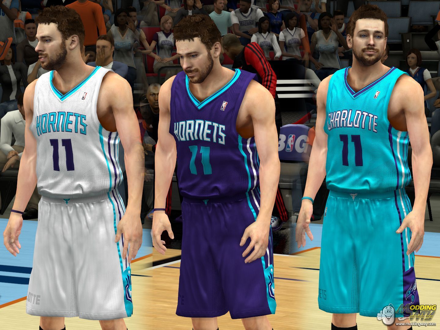 NBA 2K14 Official Charlotte Hornets Uniforms 
