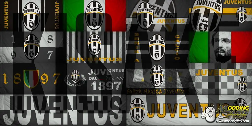 Flags Juventus FC - Drapeau Juventus FC - FIFA 14 at ModdingWay