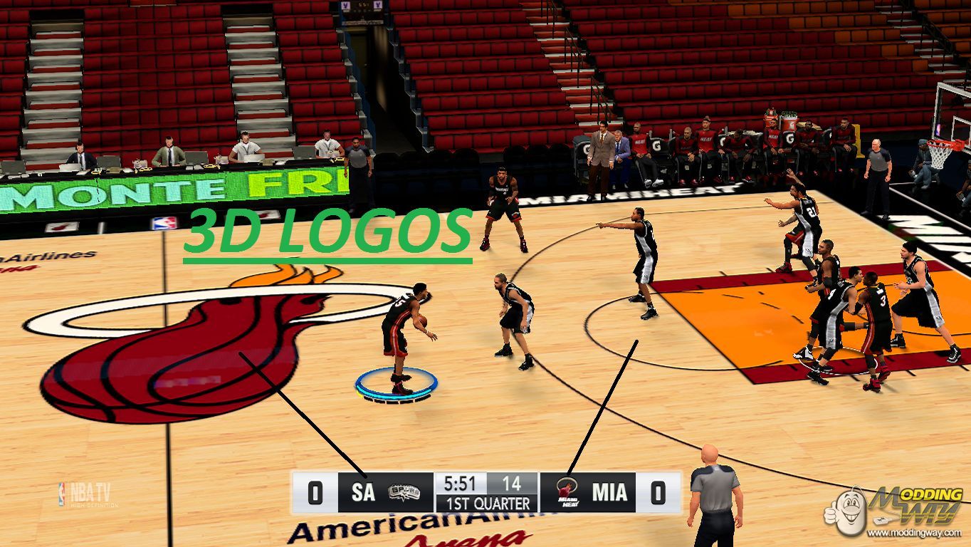 Comcast Scoreboard Blazers Tv 3d Logos Nba 2k14 At Moddingway