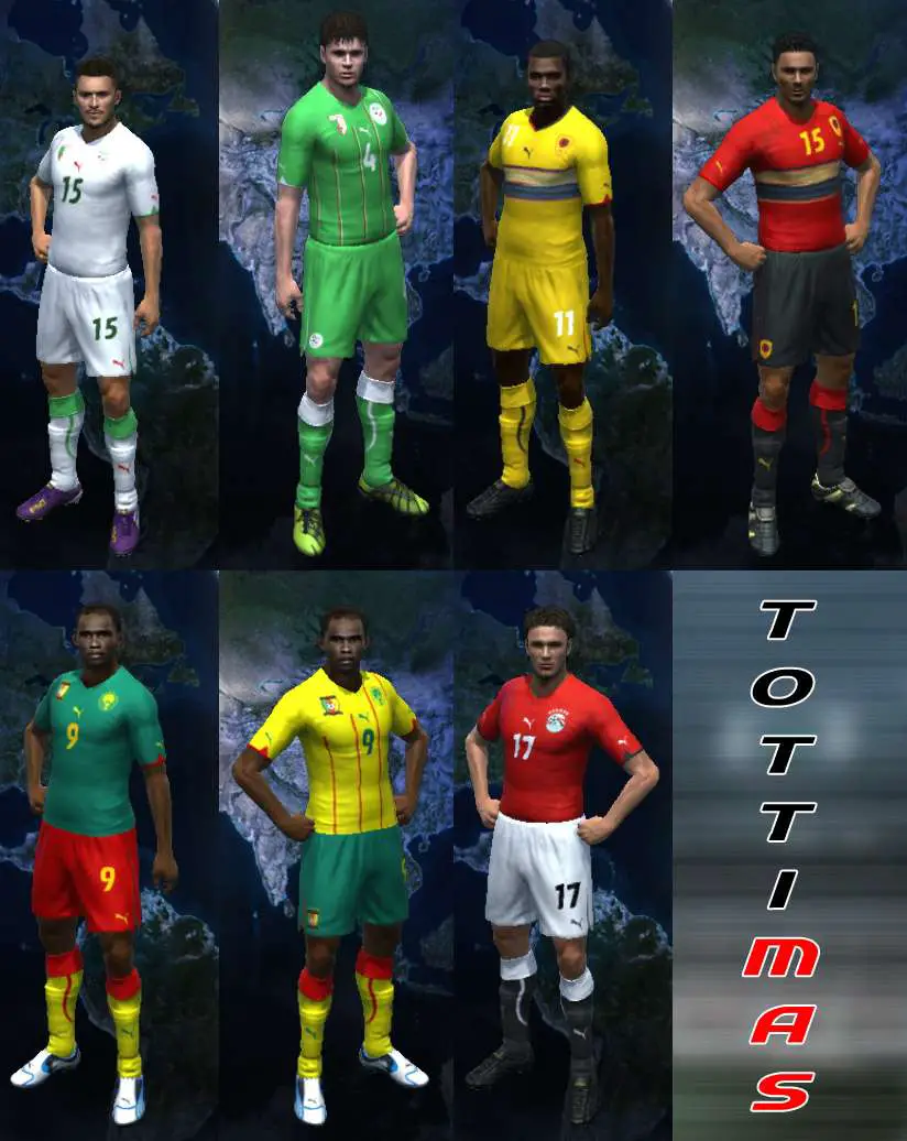 Asia kit pack - Pro Evolution Soccer 2011 at ModdingWay