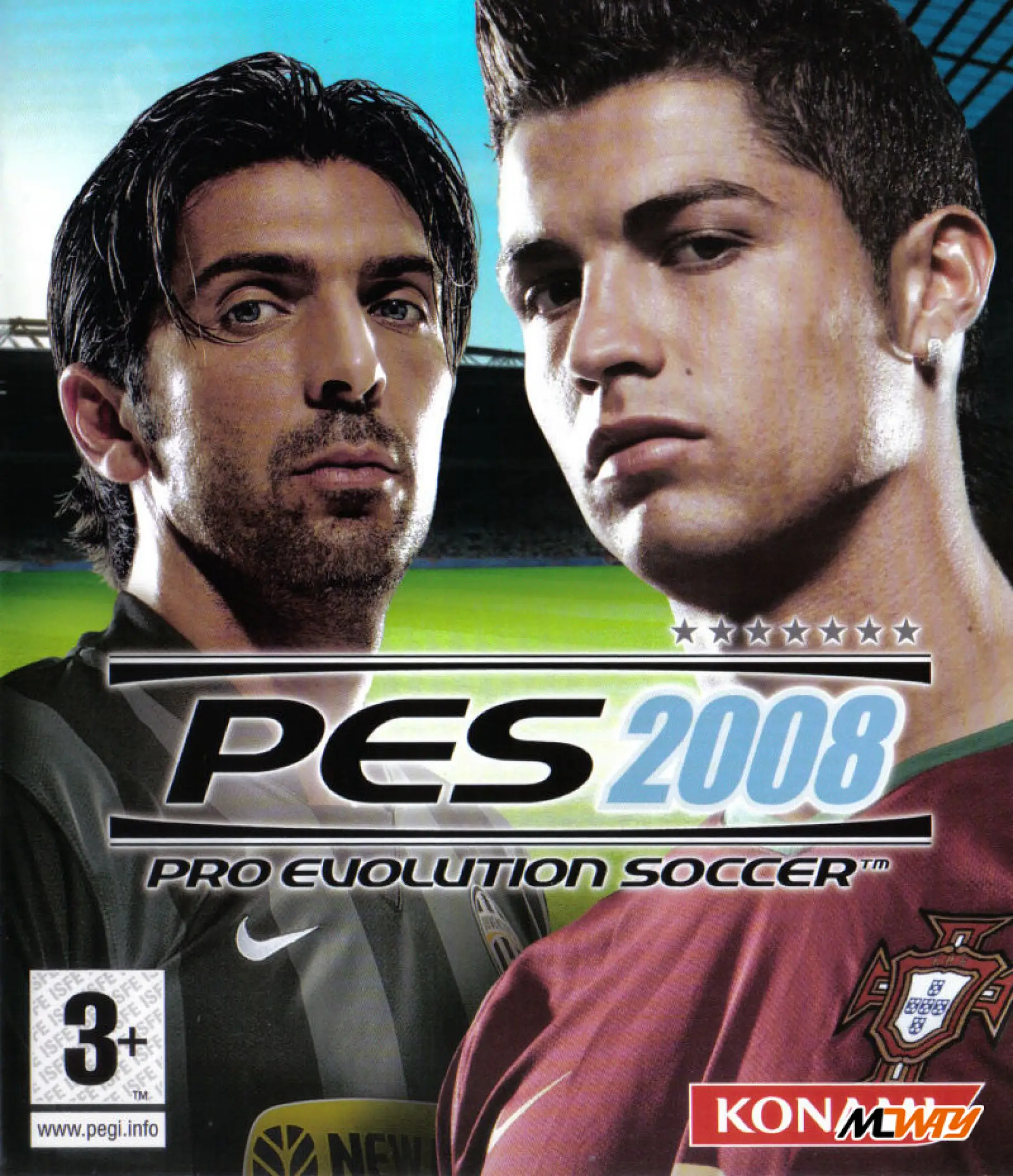 PES 2021 front cover features Cristiano Ronaldo AND Lionel Messi